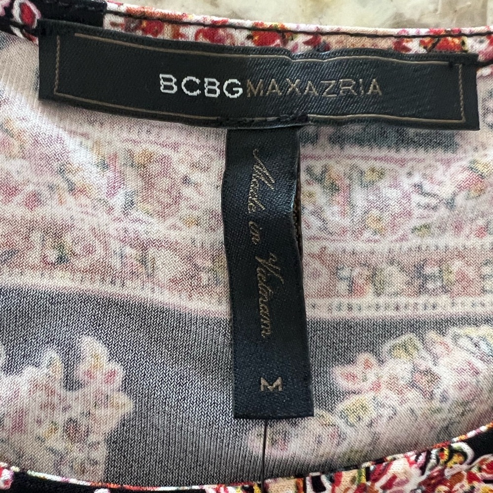 NWT BCBGMAXAZRIA Jewele Printed A-Line Sleeveless Dress - Size M - Picture 9 of 9